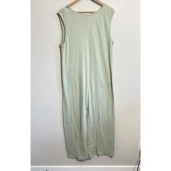Hansel From Basel Avalon Romper Jumpsuit 2 US 8-10 Sage Green Sleeveless Cotton - Picture 3 of 8